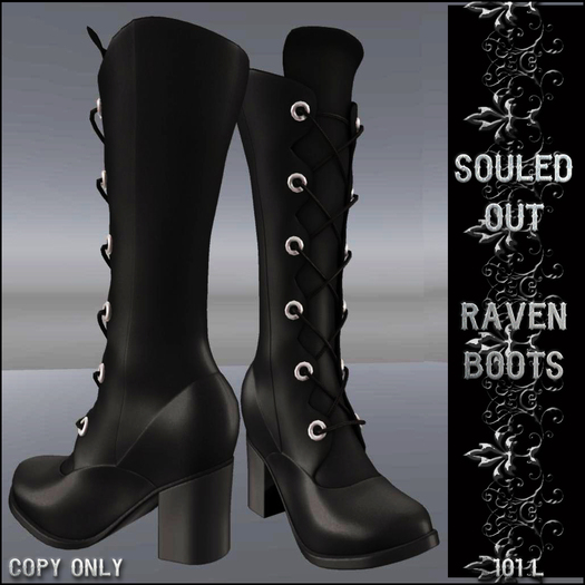 Souled Out Raven Boots