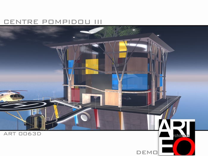 ART 0063D - [DEMO] CENTRE POMPIDOU III pack