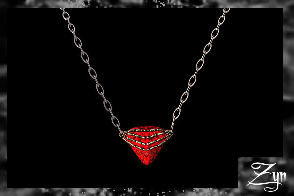 Zyn ~ Skeleheart Necklace ~