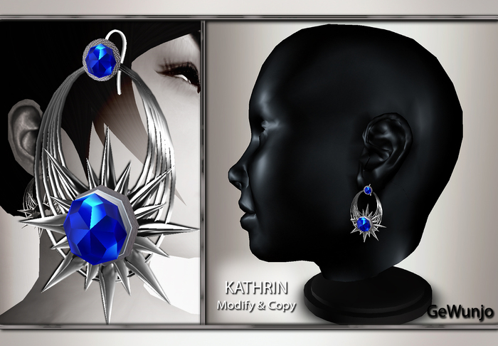 GeWunjo : KATHRIN sapphire earrings