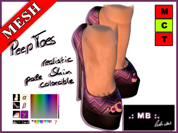 .: MB :. MESH Peep Toe Pums "Knit"