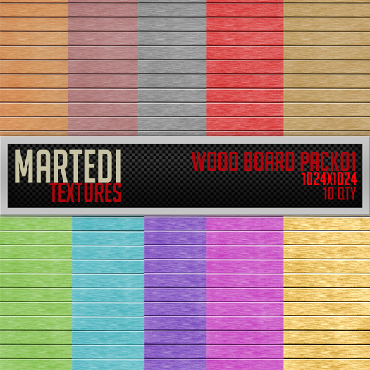 Martedi - Seamless Wood Board Pack01