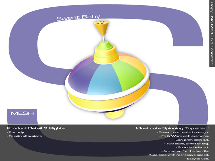 Sweet Baby - Spinning Top Mesh