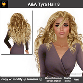 A&A Tyra Hair Dark Blonde (Color 8). Long curly womens hairstyle