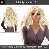 A&A Tyra Hair Platinum (Color 10). Long curly womens hairstyle