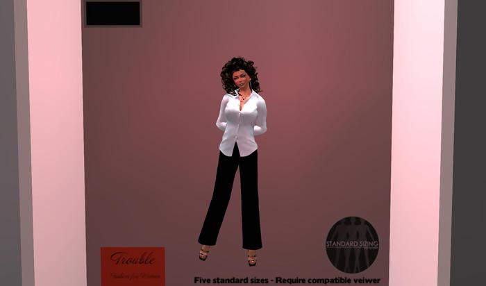 Trouble Classic Slacks  Black