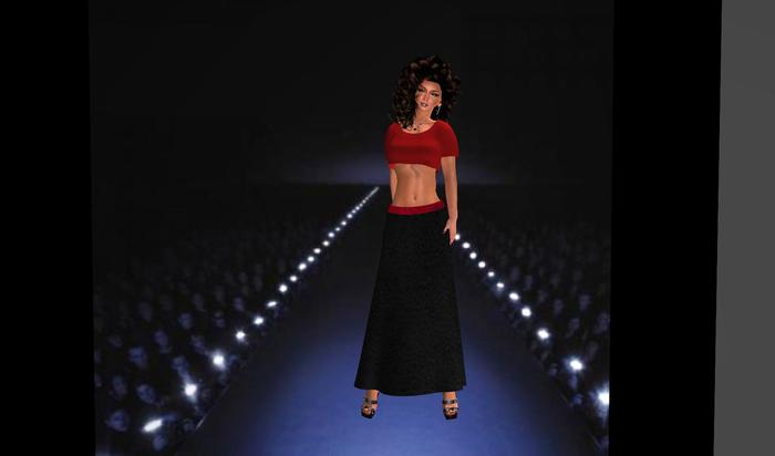 Trouble - Maxi Mesh Skirt Black