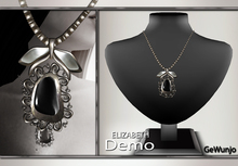GeWunjo : ELIZABETH black necklace DEMO