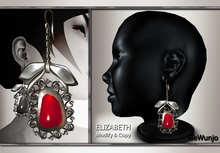 GeWunjo : ELIZABETH coral earrings