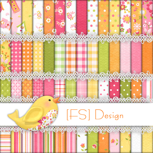 [SF] Textures Pack - Orange Summer - Full Perm (boxed)