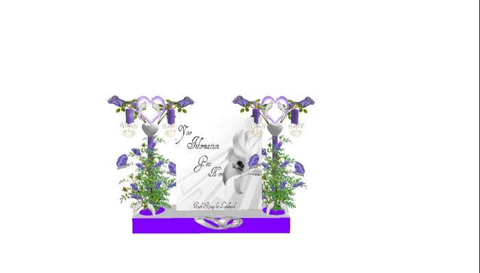 PA-Purple Rose Dove Invite