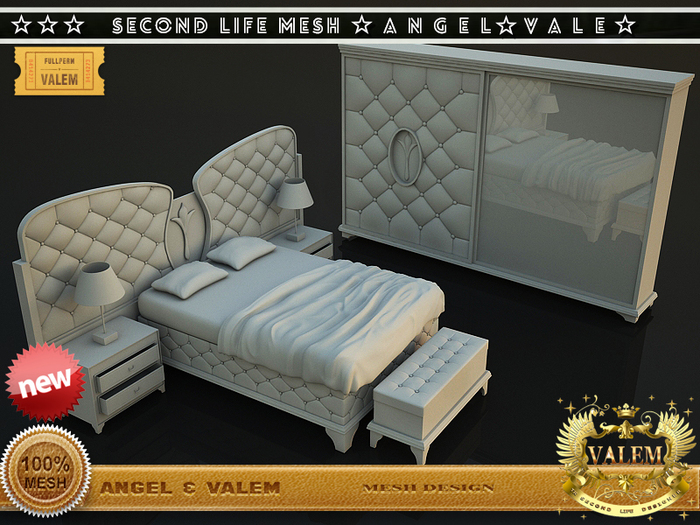 . :: VALEM ::.Full Perm Mesh Quilted Hurrem Sultan Bedroom Team