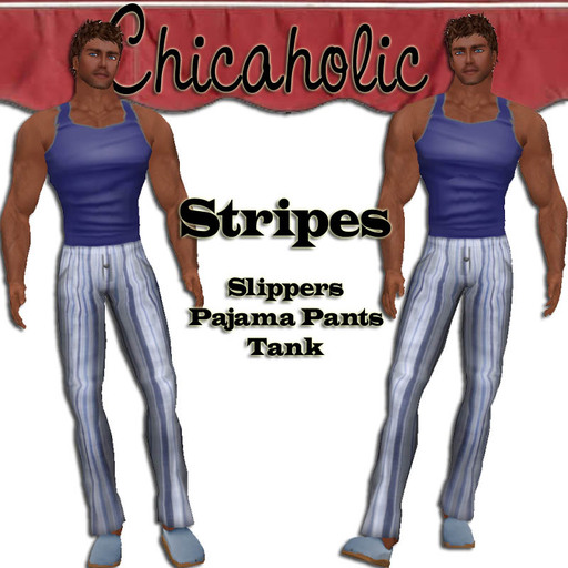Chicaholic Stripes for HIM! - RESIZEABLE Pajamas