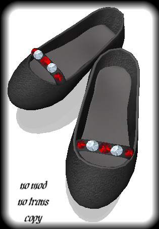 Cleo Design-ballerina-black wi,ith stone