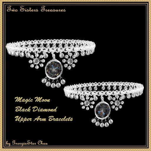 TST Magic Moon Black Upper Arm Bracelets