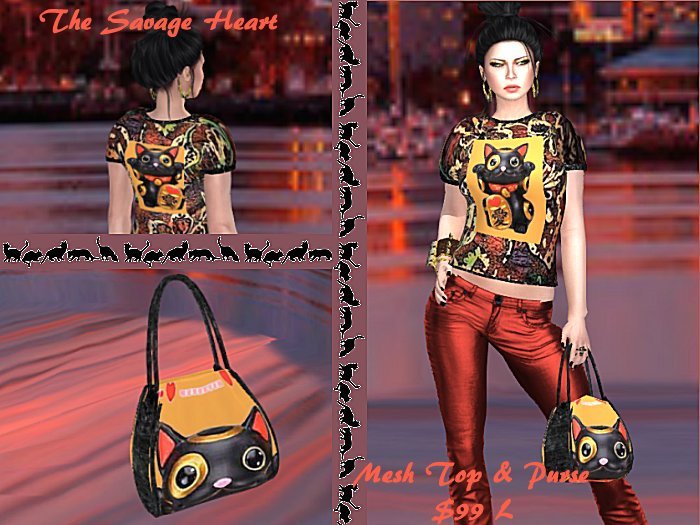 JapaneseLuckyCatShirt&PurseSET