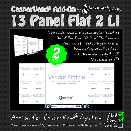 [bbS] CasperVend2 13 Panel Flat 2 LI