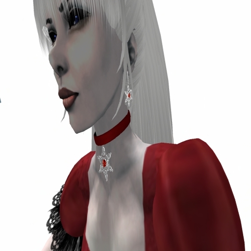 full silver snowflake emerald set boxed