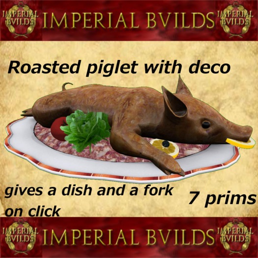 Roasted piglet Plate