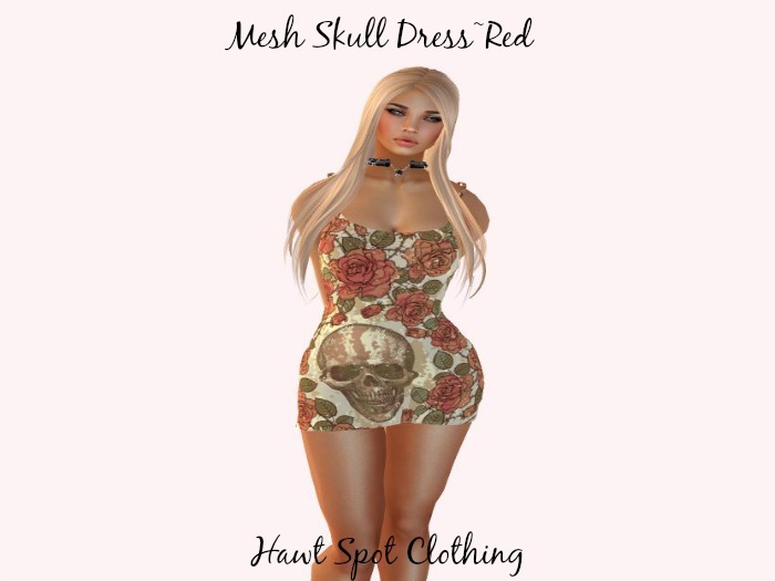 Skull Dress red