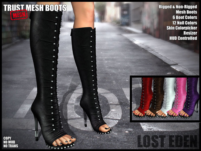: LOST EDEN : Trust Mesh Boots