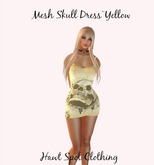 Skull dress yellow