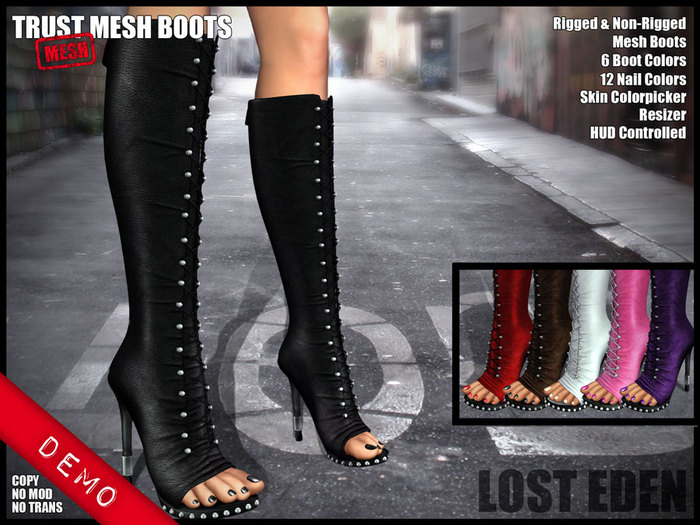 : LOST EDEN : [DEMO] : Trust Mesh Boots