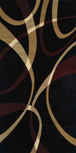 AFantasy Onyx Beige Maroon Area Rug - BOXED