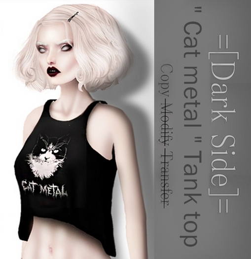 =[DarkSide]=" Cat metal " Tank top
