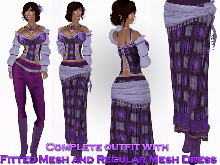 Tam's Gypsy - Fitted Mesh and Regular Mesh Complete Outfit