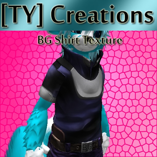 [TY] Blue/Black Line T-Shirt Texture