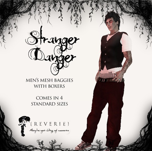{REVERIE} Mesh Men's Baggies - Stranger Danger