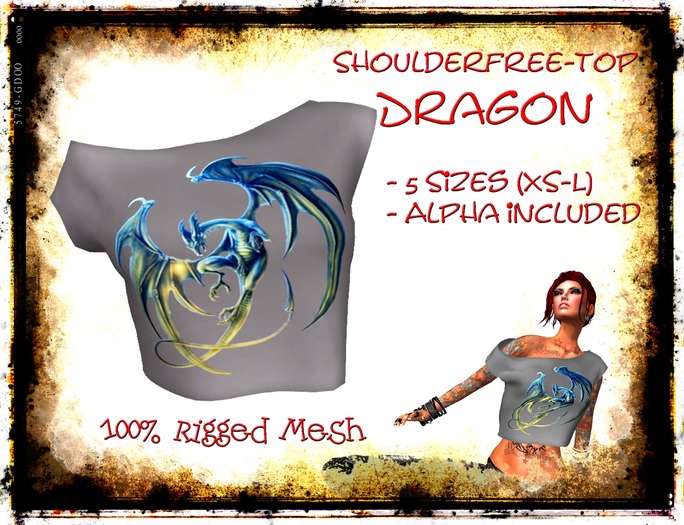 RpR Shoulder Top Dragon - boxed