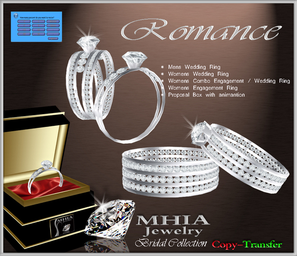 Romance - Wedding Ring Set [BOXED]
