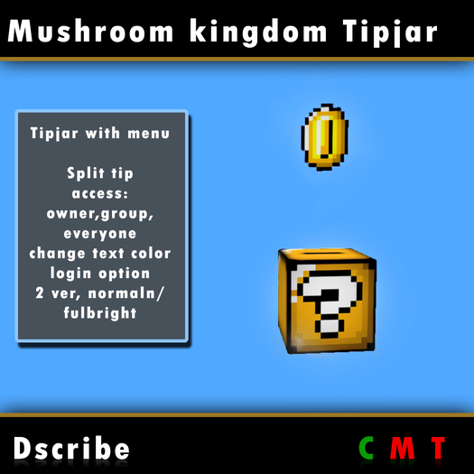 [D]Mushroom kingdom Tipjar