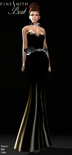 FINESMITH BALI gown black