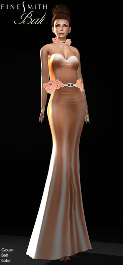 FINESMITH BALI gown peach
