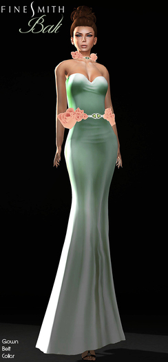 FINESMITH BALI gown aqua
