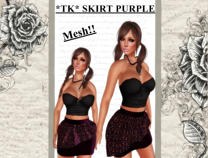 *TK* SKIRT Purple BOX