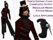 Tam's Gothic Coat Complete Outfit - Mesh and Fitted Mesh DEMO