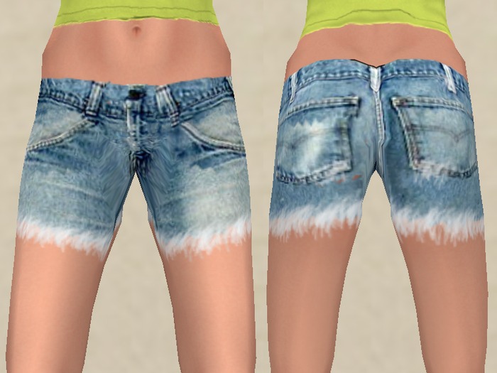 Cheep: Frayed Denim Shorts ~FREE~