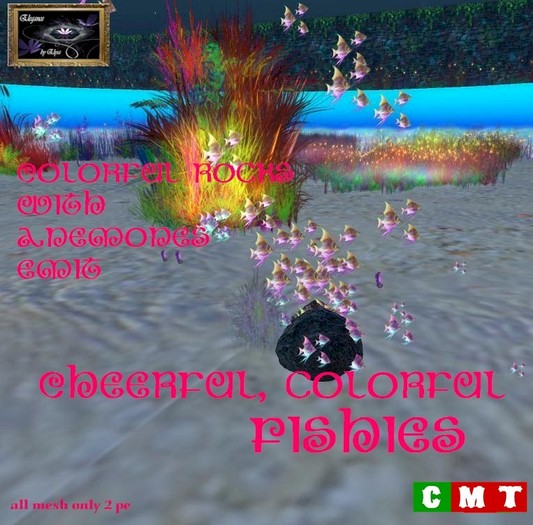 *EbE* Colorful Fishes Rocks & Anemone (boxed)