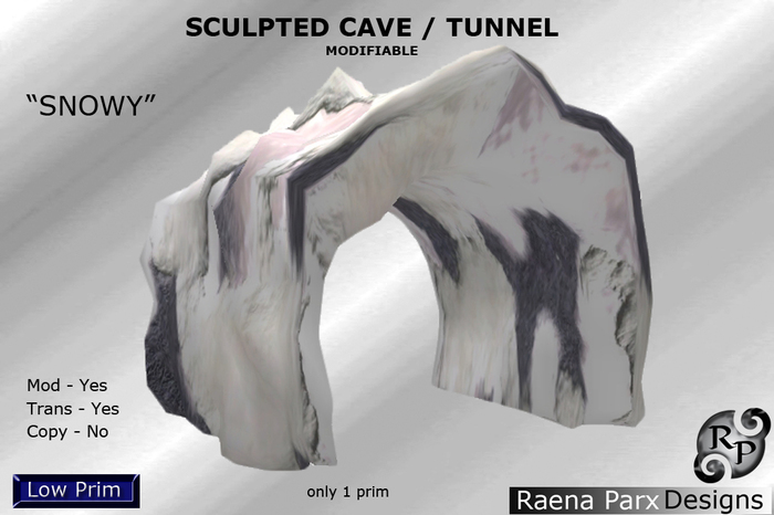 SCULPTED CAVE / TUNNEL - "SNOWY" - *RPD*
