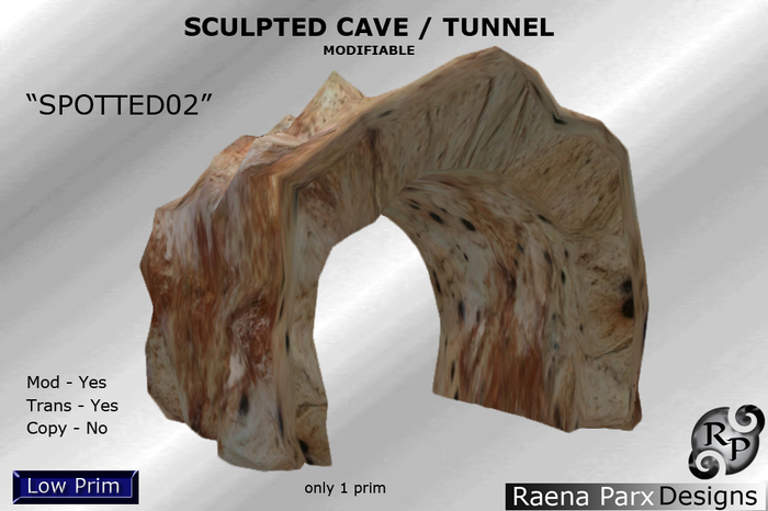 SCULPTED CAVE / TUNNEL - "SPOTTED02" - *RPD*