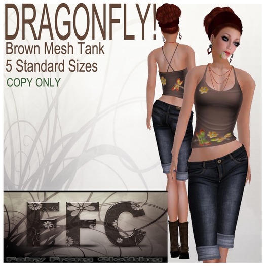 Dragonfly! Brown Tank