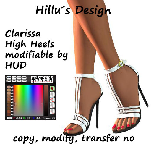 Clarissa High Heel Sandals white