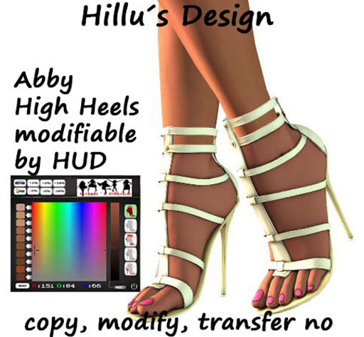 Abbie High Heels red