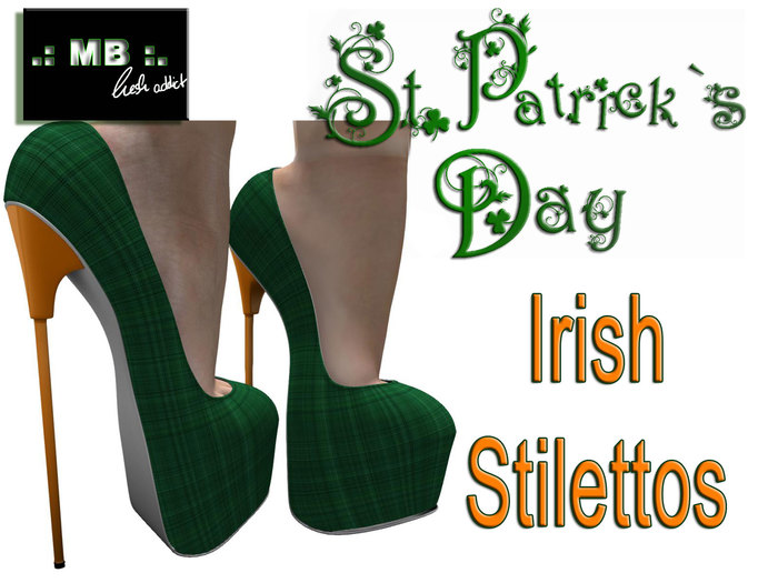 .: MB :. IRISH Stiletto Pumps 1 resizeable & SkinColor HUD