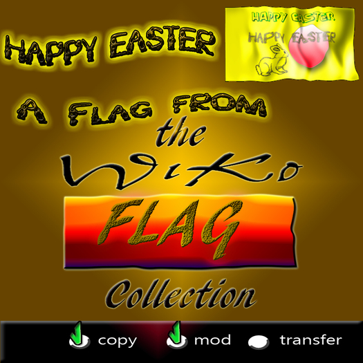 WIKO * FLAG HAPPY EASTER