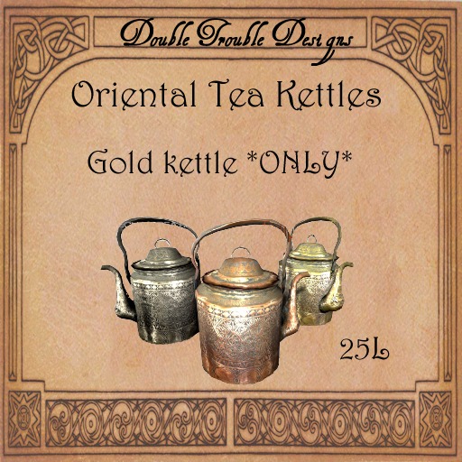 DTD- Tea/ Coffee Kettle Gold